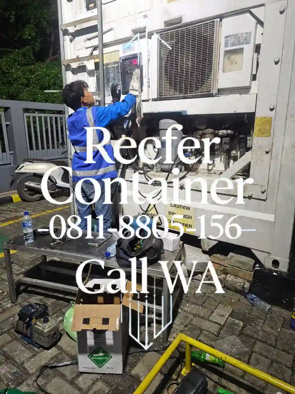 Maintenance unit reefer container