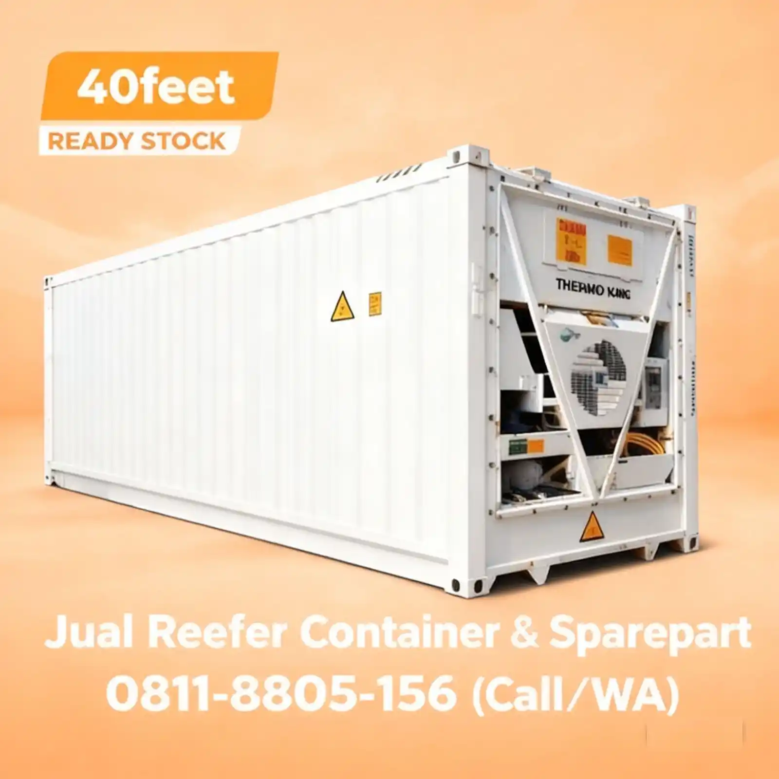 Interior reefer container 40 feet kapasitas besar