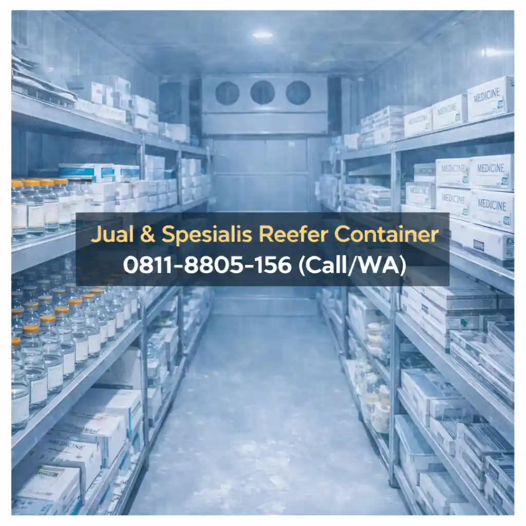 Manfaat penggunaan reefer container untuk menjaga kualitas obat atau farmasi