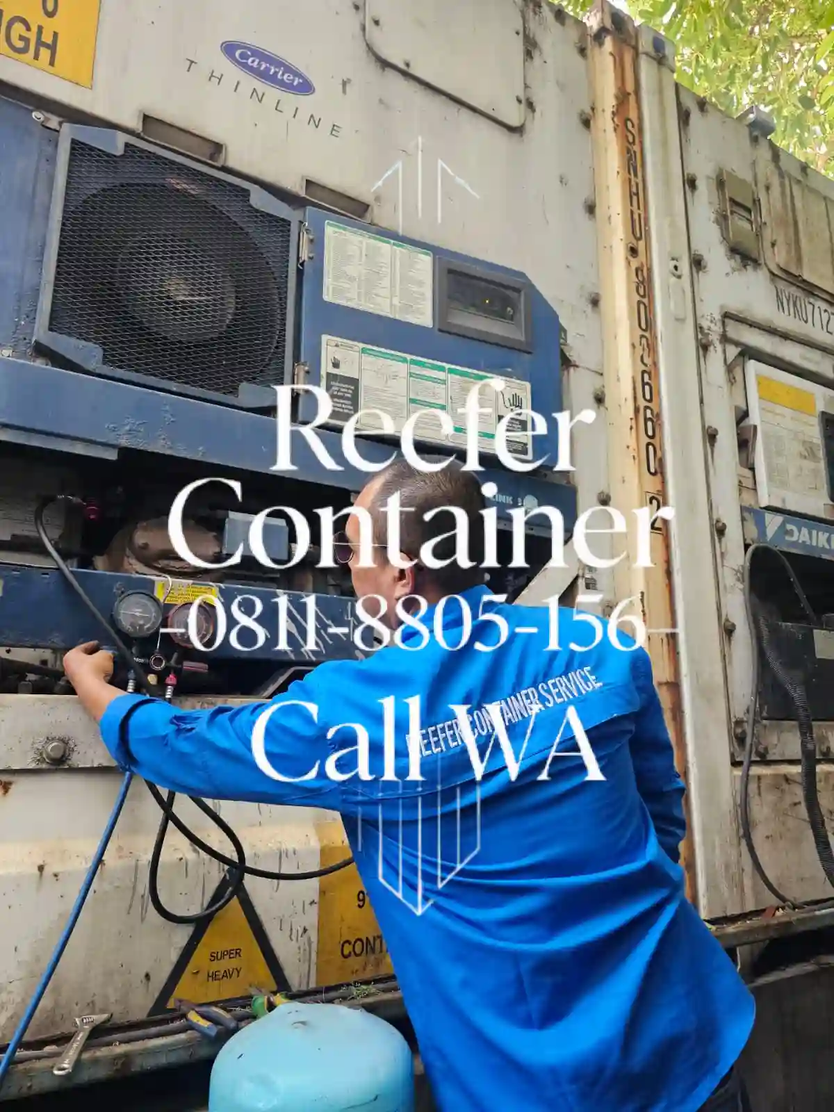 Service reefer container oleh teknisi profesional