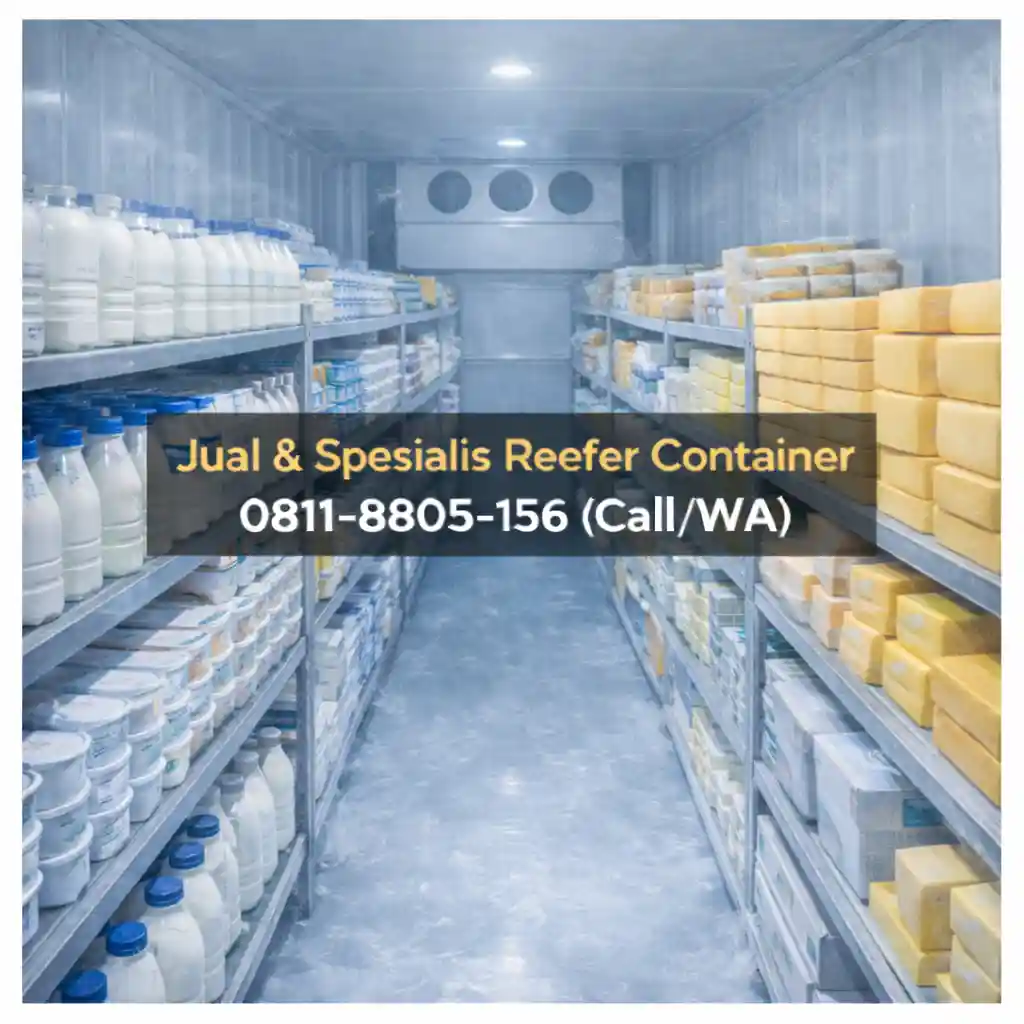 Distribusi susu dan dairy menggunakan container pendingin